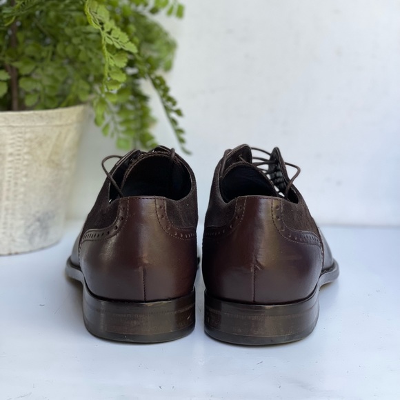 HUGO BOSS Branno brown leather Derbies Size 10 - Picture 11 of 15